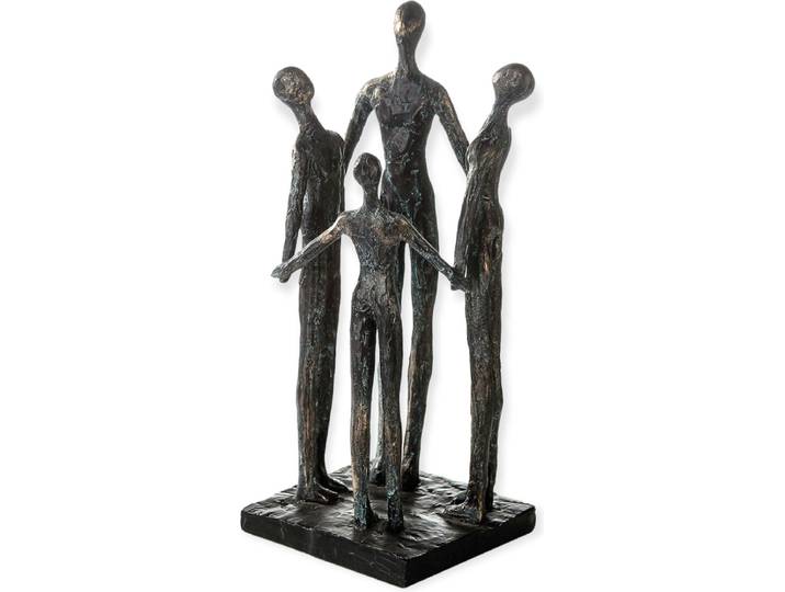 Gilde handwerk \ Family hold on\ - Beeld Sculptuur - Bronskleurig - Polyresin