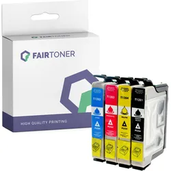 4er Multipack Set kompatibel für Epson C13T12854012 Druckerpatronen