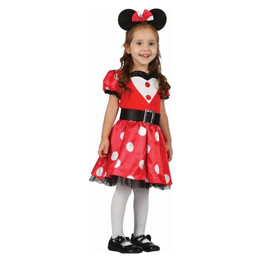 GoDan Rote Maus Kostüm, Grösse 92/104 cm (104, 92) (58225678)