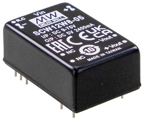 MEAN WELL DCW12W8-12 DC/DC-Wandler 24V -12V -0.500A 12W Inhalt 1St.