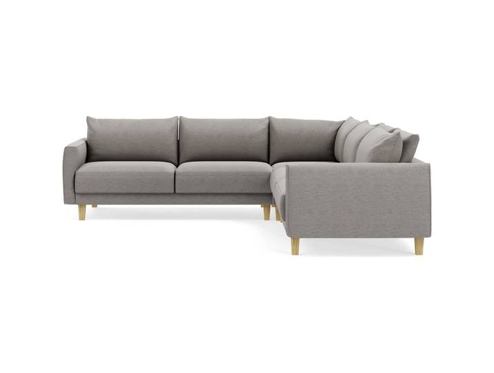 Ecksofa Avena Stoff/Holzfuss Eiche beige B 264 T 264 cm - Möbel Konfigurator: Traummöbel individuell zusammenstellen