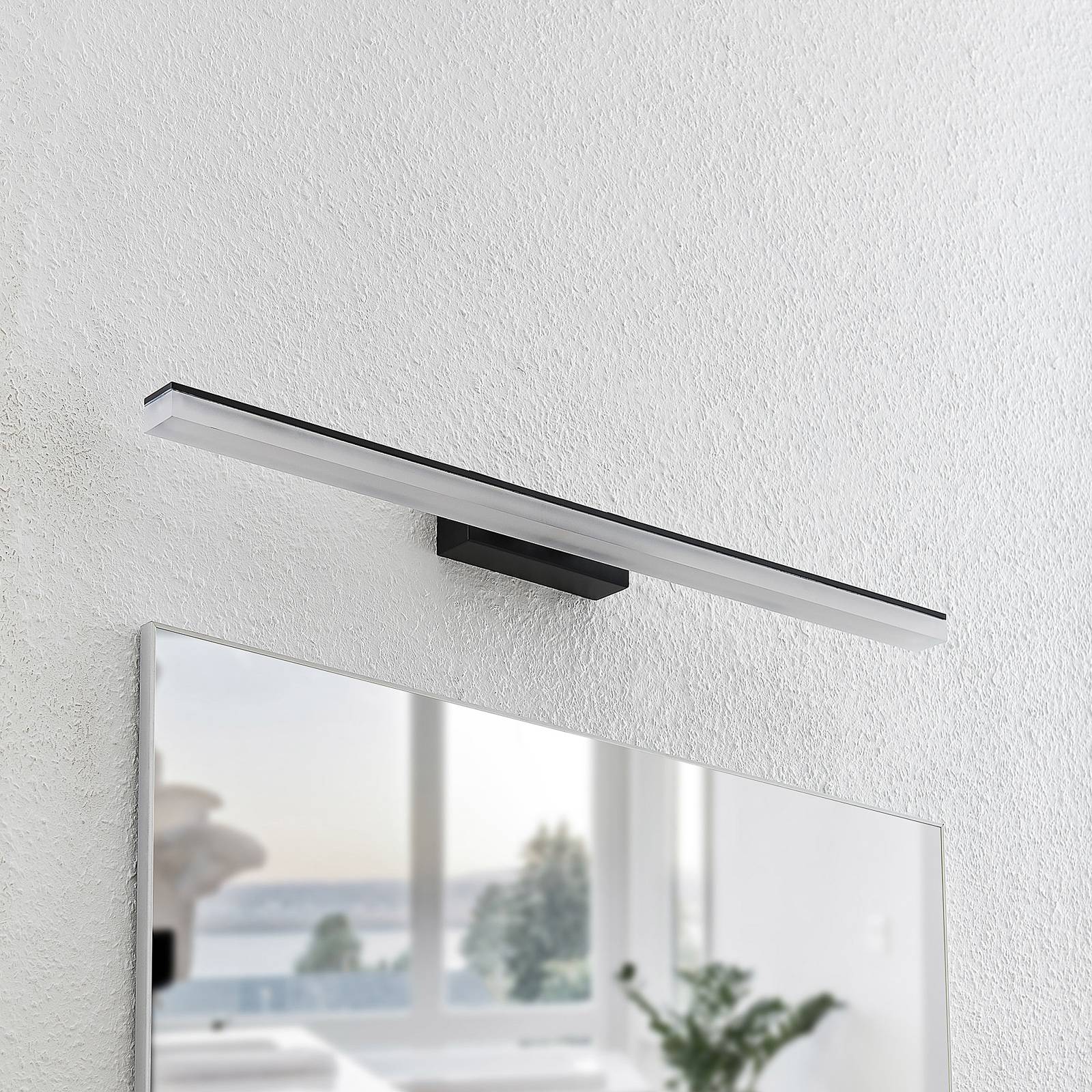 Wall Light Lisana Lucande, Black, Bathroom, metal, Modern, Wall Light
