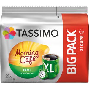 Tassimo Kaffeekapseln Morning Cafe, Filter XL, 21 Kapseln