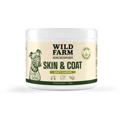 WILD FARM WEICHE KAUHÄPPCHEN – Haut & Fell 180g (60 Stück) Für gesunde Haut und glänzendes Fell