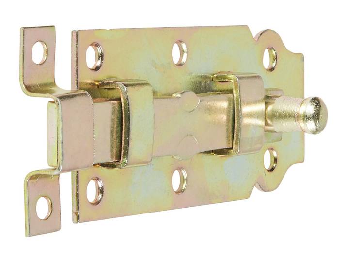 Ayce Knopf-Türriegel Gerade Gelb 10 cm