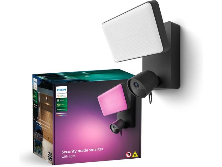 Philips Hue Secure verstraler met beveiligingscamera - zwart