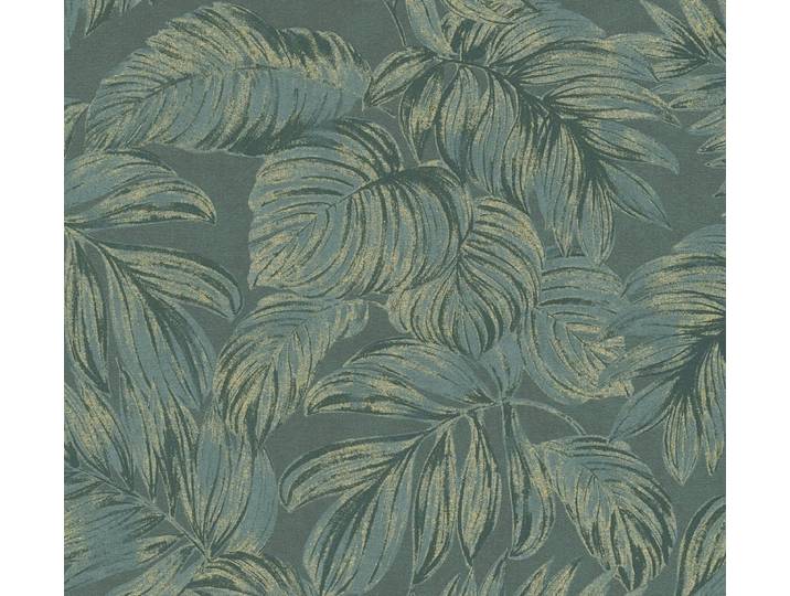 BLADEREN BEHANG Botanisch - Groen Goud - A.S. Création Casual Living