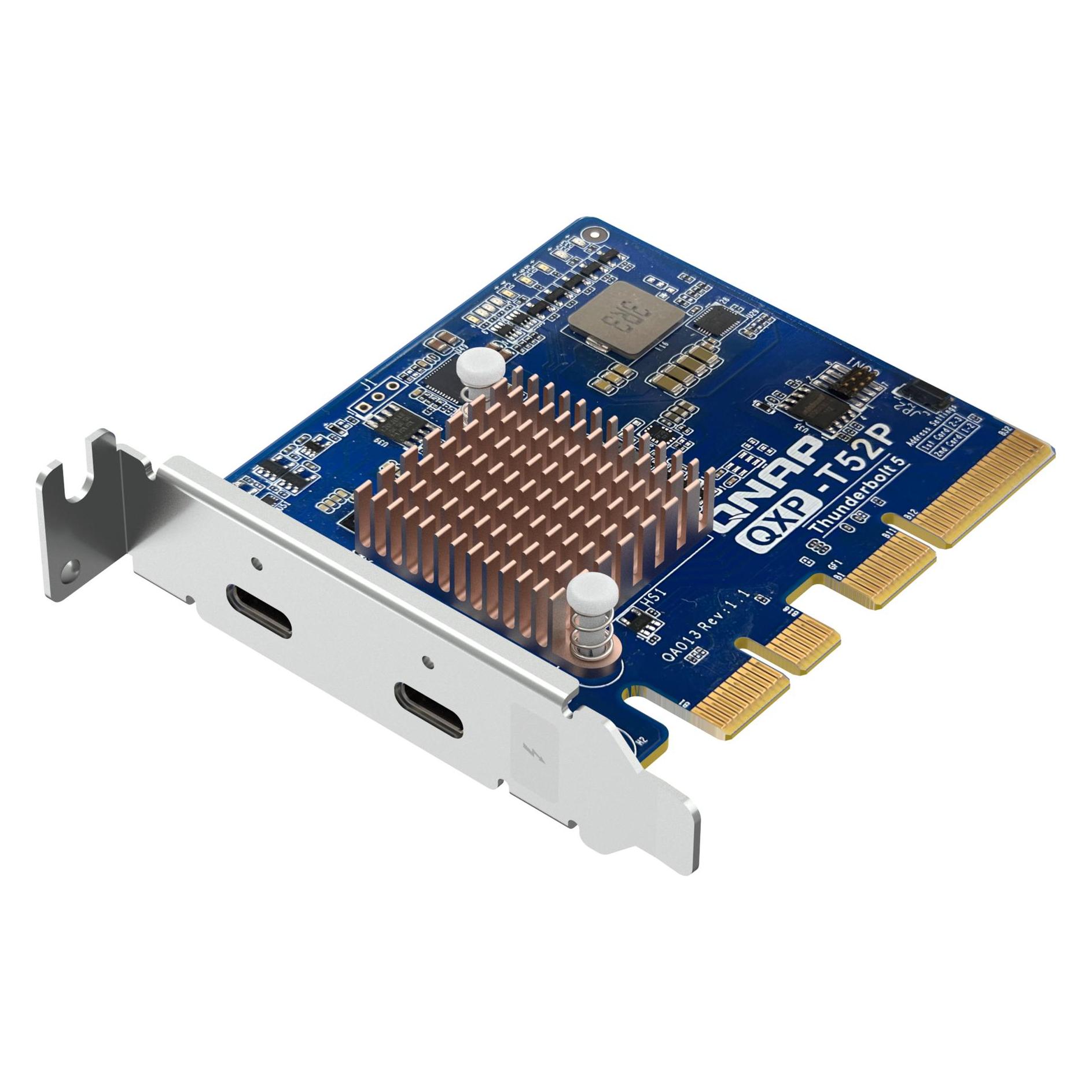 QNAP QXP-T52P Thunderbolt 5 dual ports expansion card PCIe Gen4 x4 (QXP-T52P)