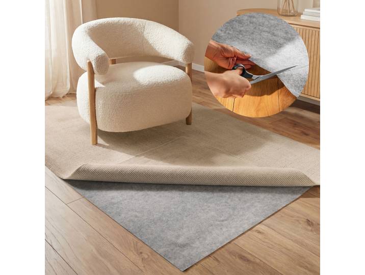 Teppichunterlage HANSE HOME Grip , grau, B:120cm H:2mm L:170cm, Filz, Teppichunterlagen, Teppichunterlage, Rutschfest, Teppichstop, Antirutsch Gleitschutz, zuschneidbar