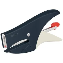 LEITZ Heftzange Cosy, grau, matte Oberfläche, für Heftklammern No. 10, Leistung 15 Blatt, Hinterlademachanik, Einlegetiefe 50 mm