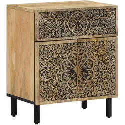 vidaXL Nachttisch 50x33x60 cm Massivholz Mango