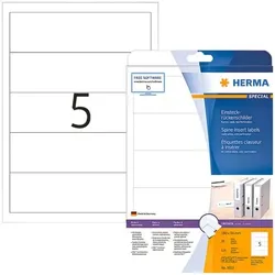 Herma 125er-Pack Einsteck-Rückenschilder weiß