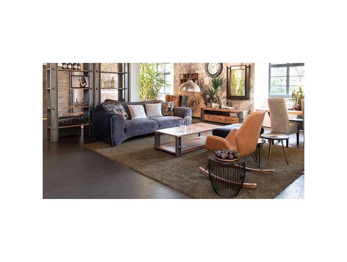 Spiegel Linx I 90 x 120cm Grau Massivholz Mango, lackiert 90 x 120cm