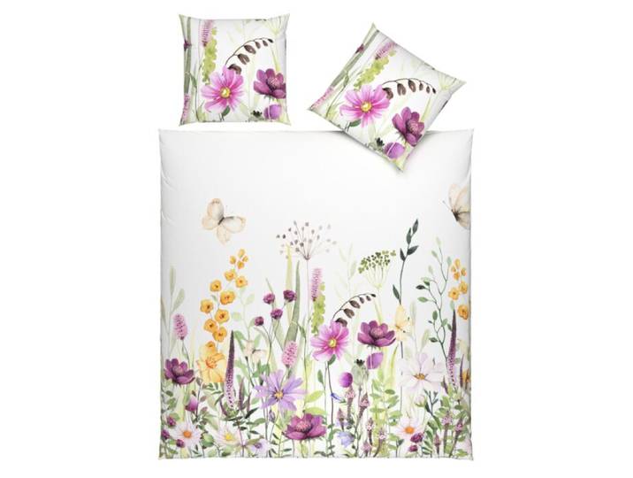 Bettwäsche mit bunter Wildblumenwiese – 50x70 cm