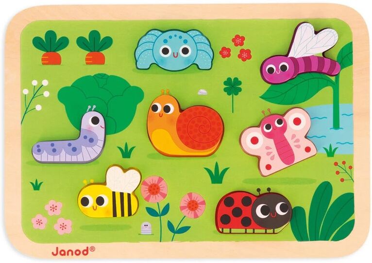 Puzzle Chunky : Le jardin 7 pcs - Janod