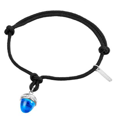 Armband EASTSIDE "ES393", blau (schwarz, blau), Armbänder, Damen, Edelstahl, Armband, mit Preciosa