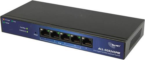 Allnet ALL-SG8245PM ALL-SG8245PM Netzwerk Switch 5 Port 1000MBit/s PoE-Funktion