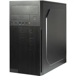 Inter-Tech IT-6521 Straight Micro Tower Schwarz