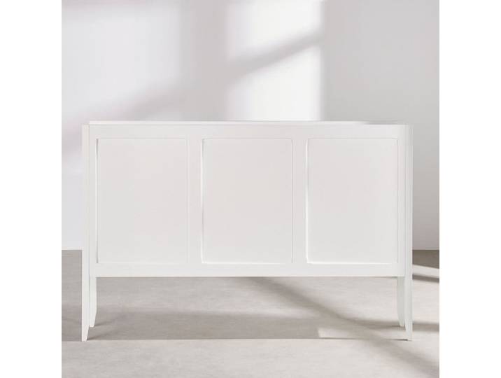 Tête de lit 166 avec rangement blanche