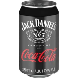 Jack Daniels & Coca-Cola Dose 10% 0,33 Liter