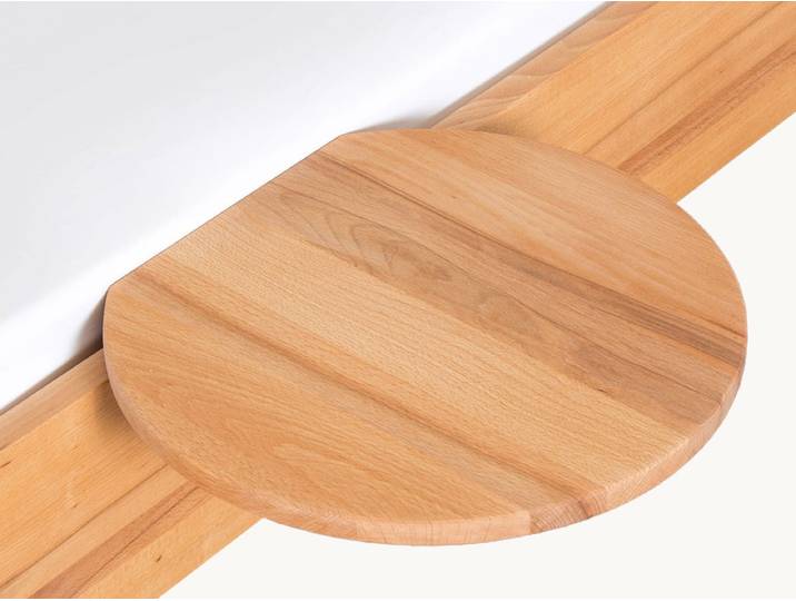 Nachttisch Retondo - Schnäppchen 2127-03337 - Ø35 cm - Wildeiche - geölt