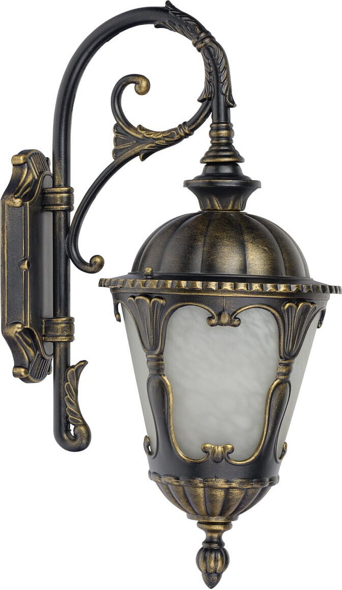 Tybr Lyora Klassieke Muurlamp - Brons - Aluminium en Glas