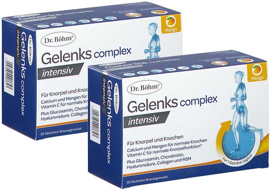 Dr. Böhm Gelenkscomplex intensiv Brausegranulat Mango Geschmack 2x30stk