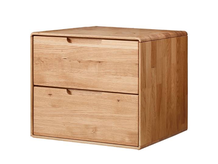 Massive Nachtkommode 45cm Holz/Braun
