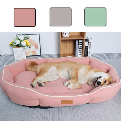 Retailers Go Large Dog Bed House, Pet Sofa Sleeping Bed For Cats, Winter Warm Dog Cushion, Big Space Dog Sofa pink xxl