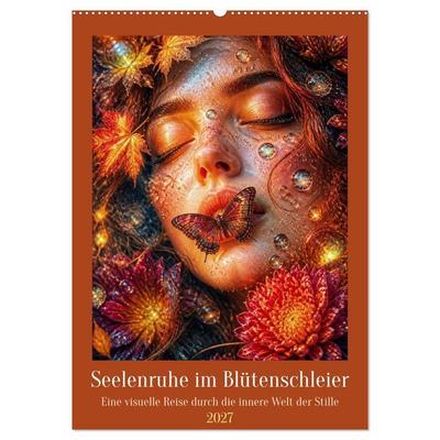 Seelenruhe im Blütenschleier (Wandkalender 2027 DIN A2 hoch), CALVENDO Monatskalender