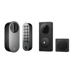 Aqara Smart Lock U200 + Doorbell Camera Hub G410 (schwarz) (Fingerabdruck) (AQ1001)