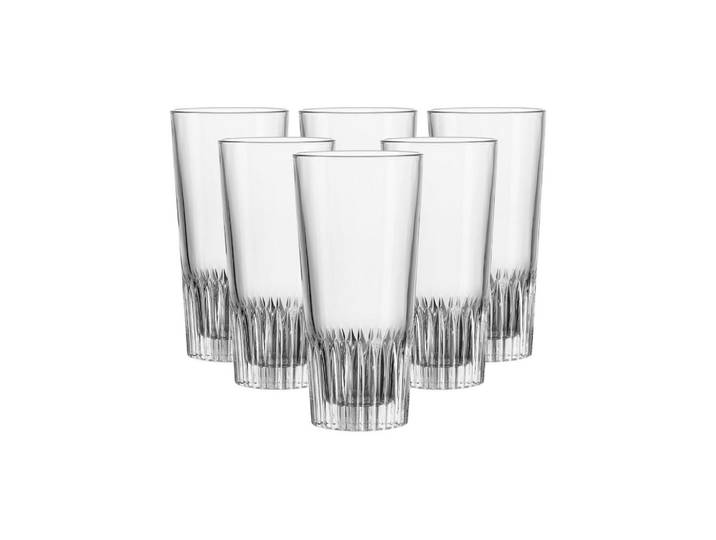 Ritzenhoff Breker Longdrinkgläser Bergamo transparent 350 ml 6er Set, Transparent, Glas, Gläser, Longdrinkgläser