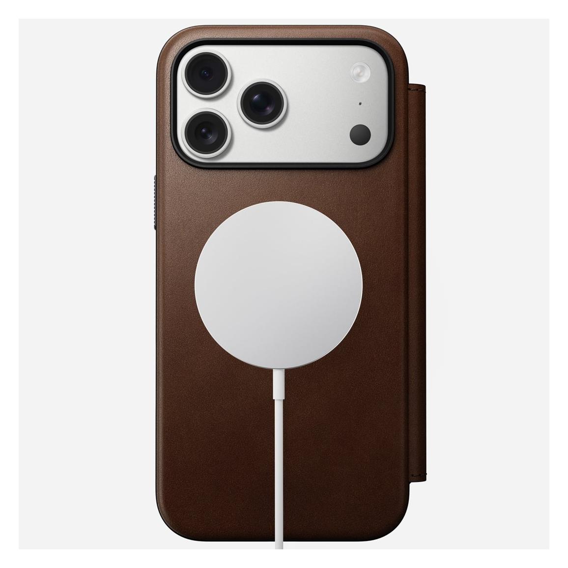 Nomad Modern Leather Folio - Lederhülle für das iPhone (Apple iPhone 17 Pro Max) (NM014131858)