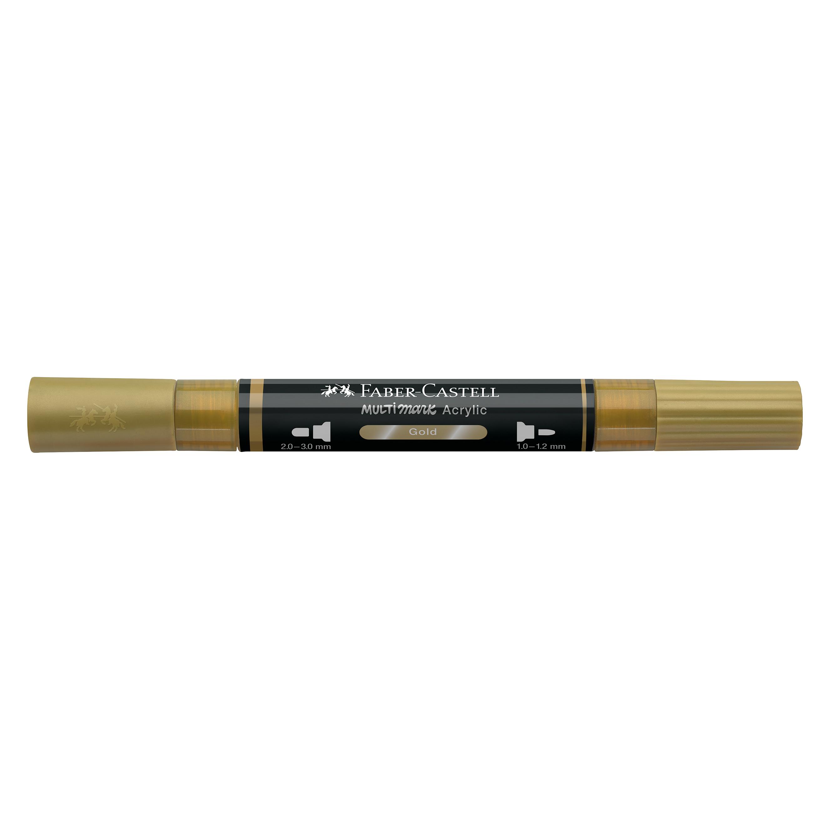 Faber-Castell Multimark Acrylic Marker. gold (1x) (185950)