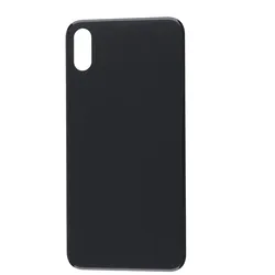 Space-grauer Akkudeckel (ohne Logo) mit Klebestreifen, passend für iPhone XS