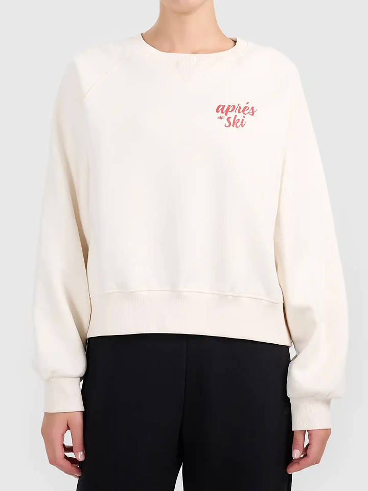 4F Sweatshirt in Creme - S