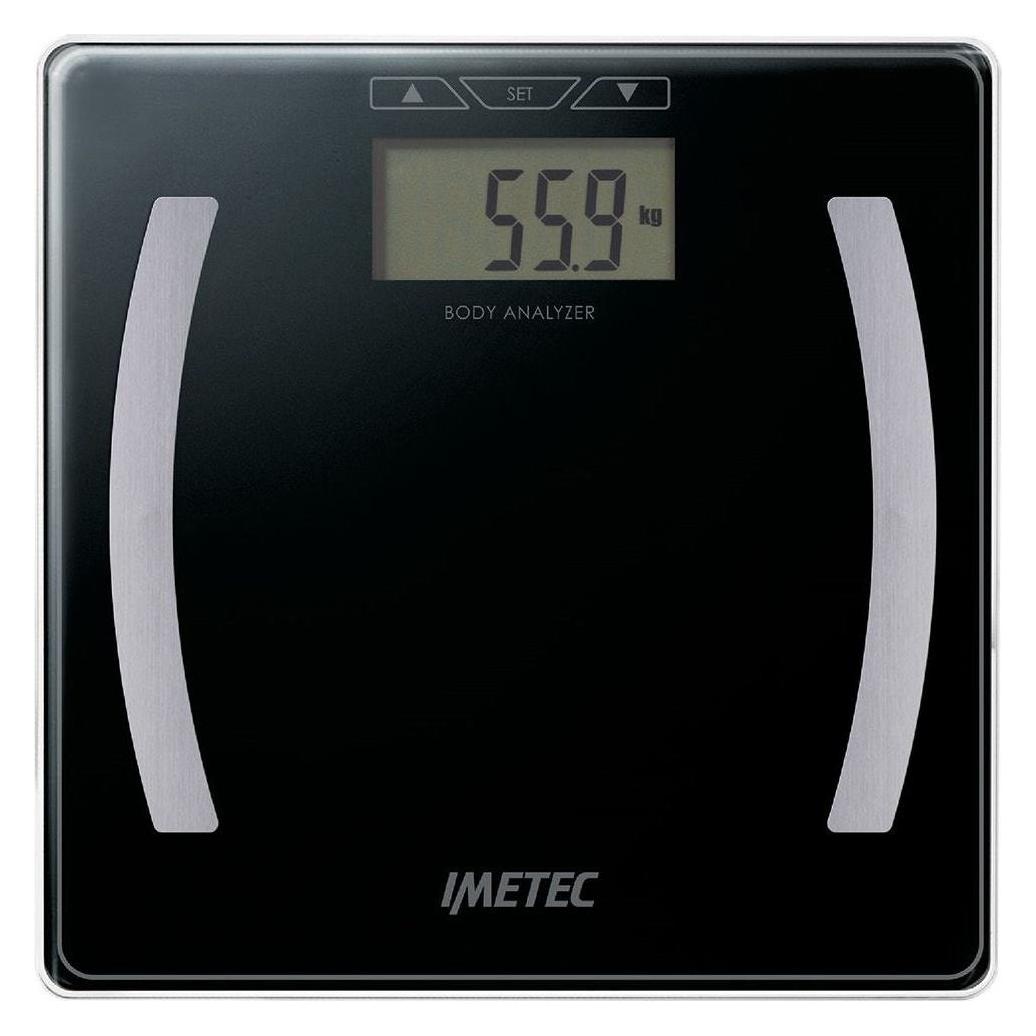Imetec Body Analyzer ES7 400 Square Black Elektronische Personenwaage (180 kg) (5811)