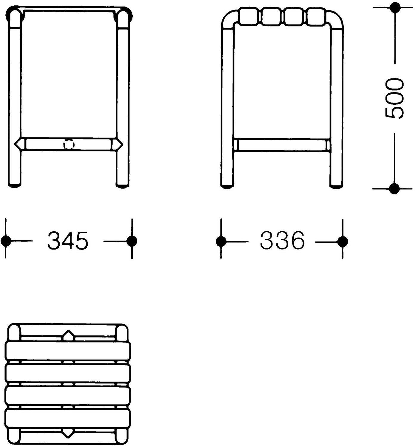 HEWI Serie 477/801 Hocker