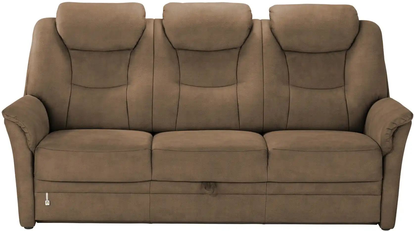 Höffner Einzelsofa  Neckar ¦ braun ¦ Maße (cm): B: 210 H: 107 T: 92.0