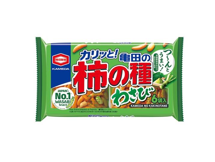 Kameda Kakinotane Wasabi 6 Paquets 164 g
