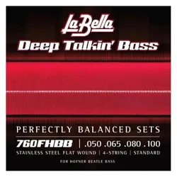 La Bella 760FHBB Beatle Bass 050/100 (4x, E-Bass), Saiten