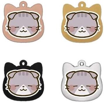 Uplift Essentials Cute Personalized Stainless Steel Cat Identification Tags style 5