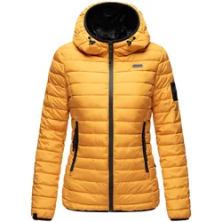 MARIKOO Damen Winterjacke Steppjacke mit kuschlig weichem Teddyfell Jaylaa