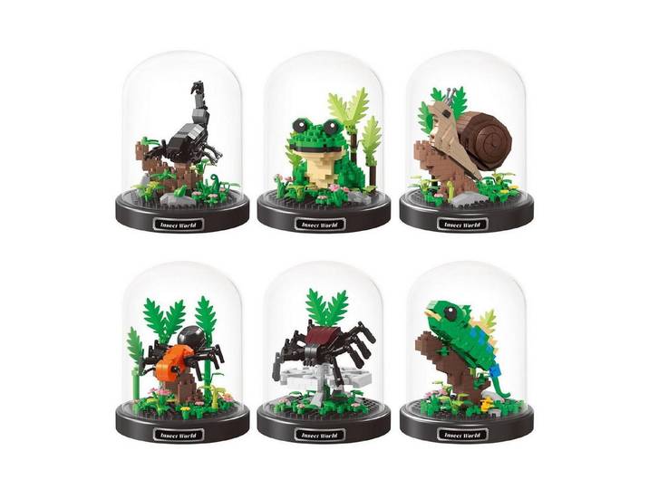 LuxusKollektion Kreativset Bauklötze Tier-Set 6er-Pack