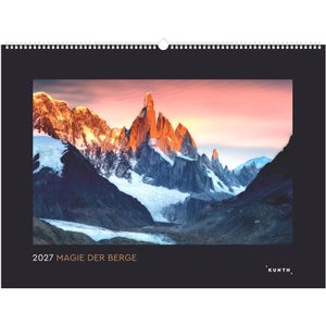 Kunth Bildkalender 761545, Magie der Berge, Jahr 2027, Motiv: Landschaftsbilder, Spiralkalender 60 x 45cm