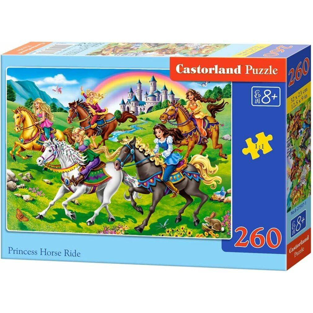 Castorland Prinses Paardrijden animatie bouwset met 260 onderdelen voor kinderen vanaf 8 jaar