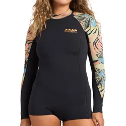 BILLABONG SPRING FEVER NATURAL LS Shorty 2026 black tropical - XS
