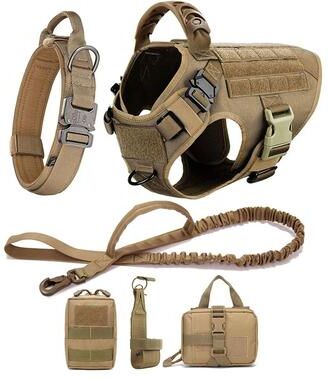 Uplift Essentials Large Dog Harness And Leash Training Set For German Shepherd And Medium To Large Breeds l black Harness