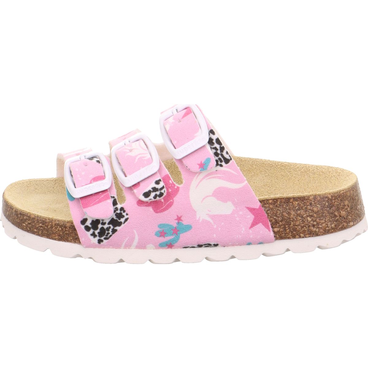Superfit Fussbettpantoffel rosa/mehrfarbig (5670) 24 1-800113-5670-24