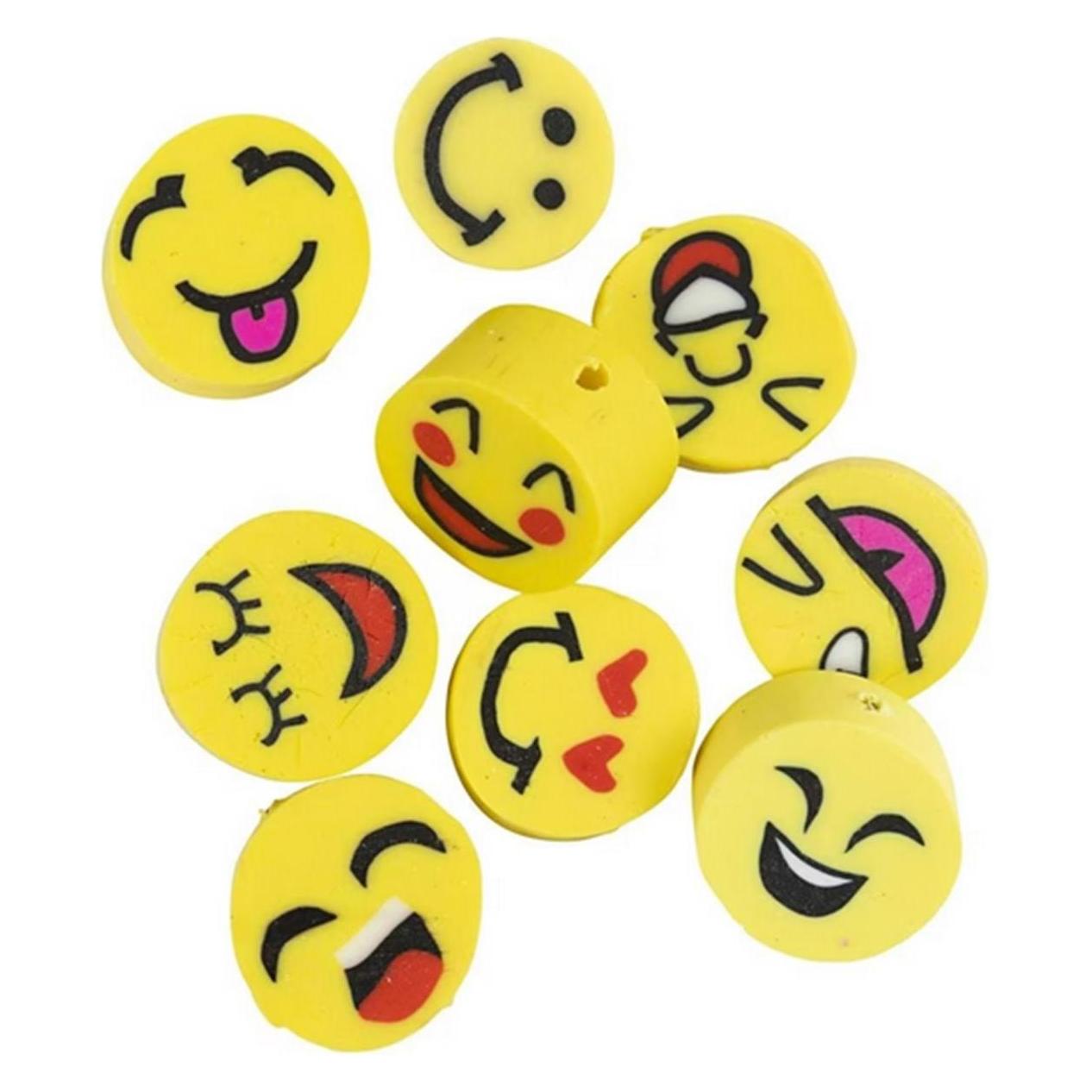 Creativ Company Perlen Ton Figurperlen 200 Stück, Smiley (69609)